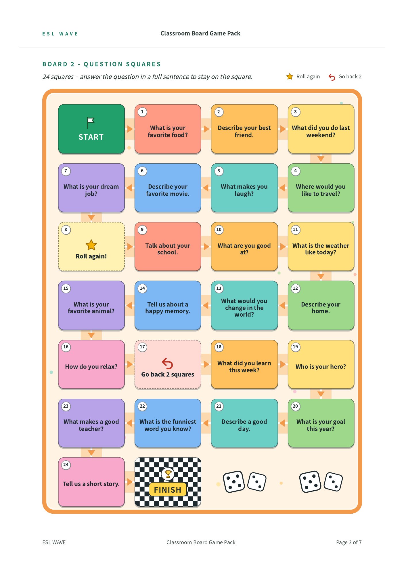 Classroom Board Game Pack — page 3 of 7