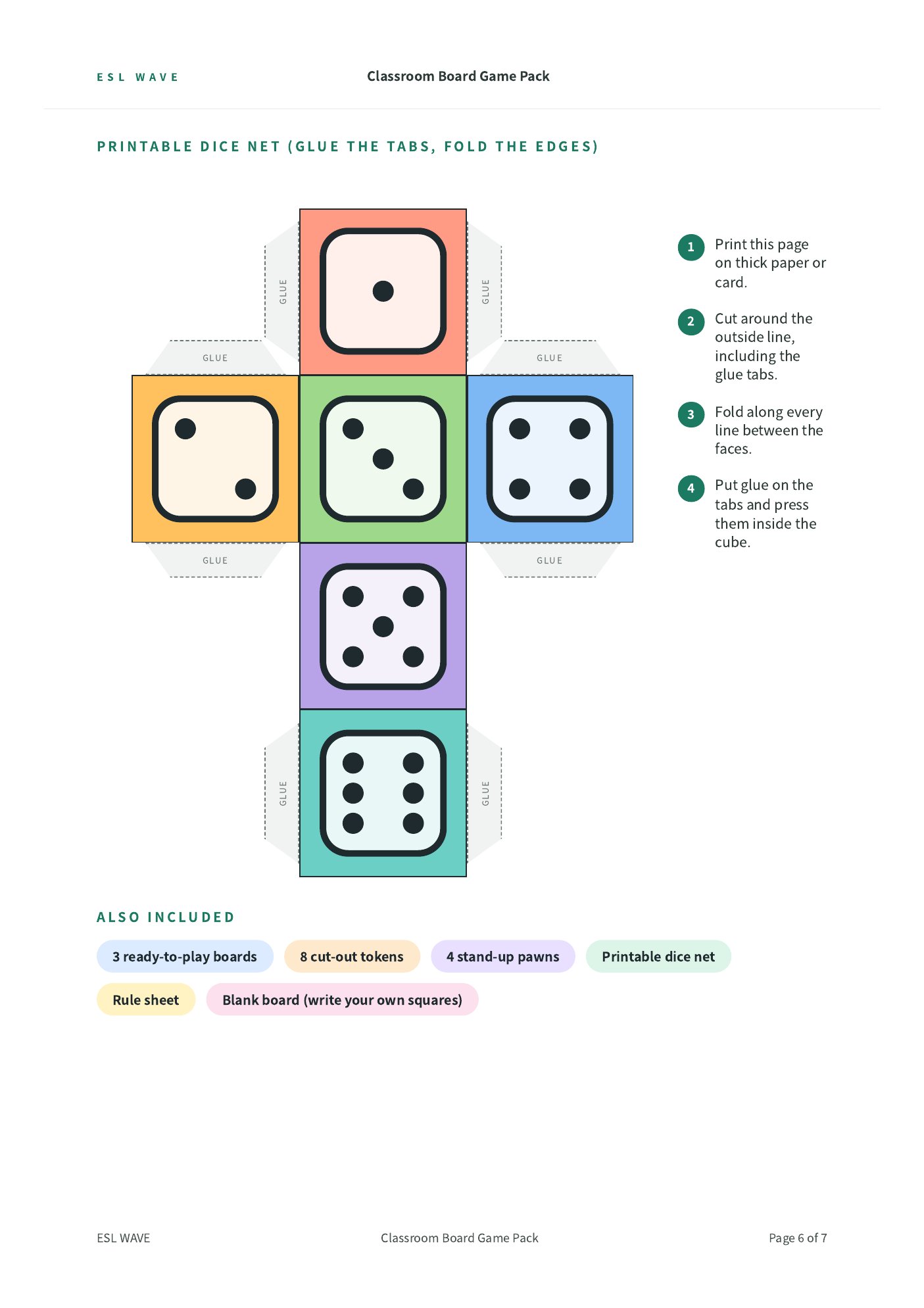 Classroom Board Game Pack — page 6 of 7