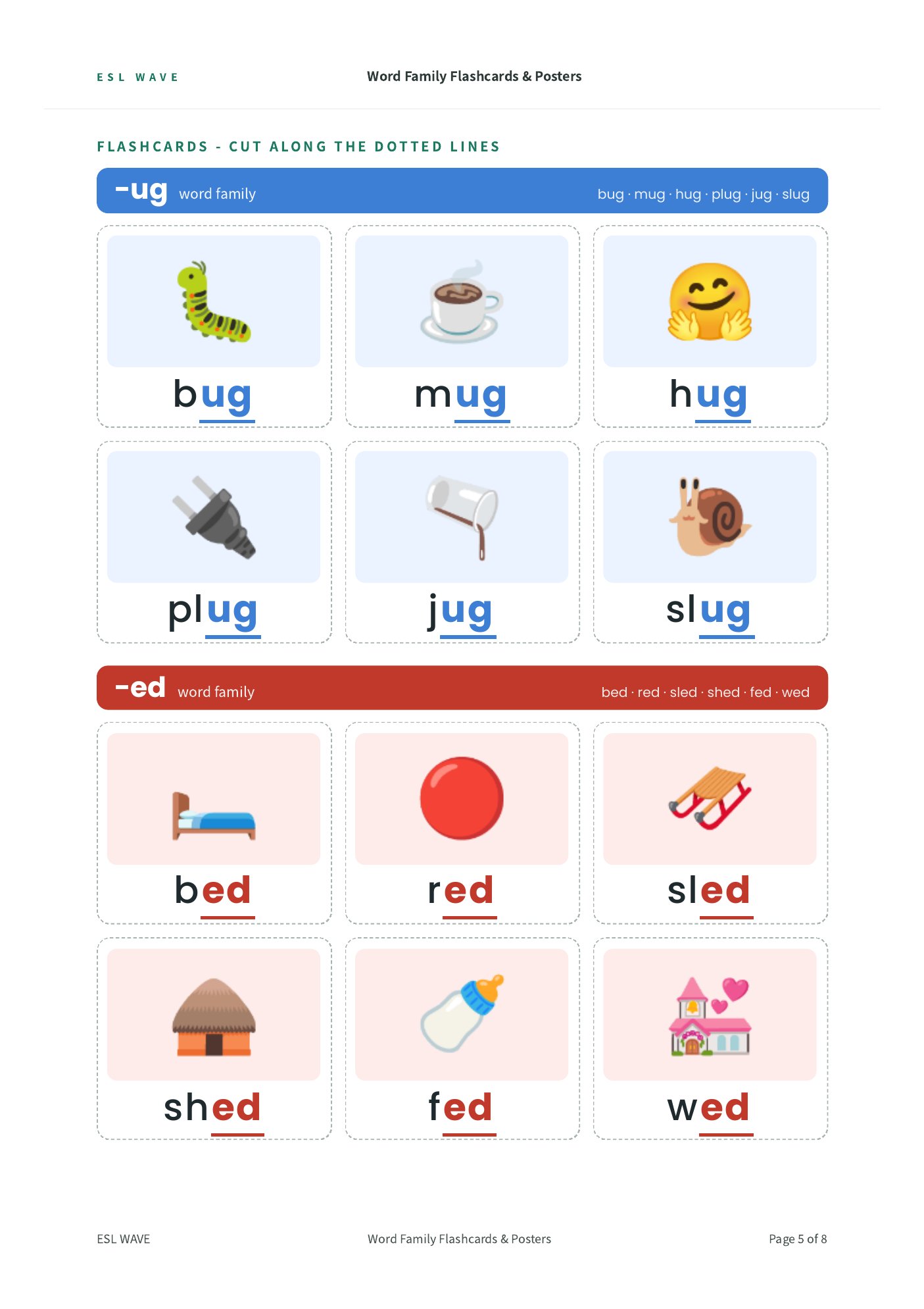 Word Family Flashcards & Posters — page 5 of 8